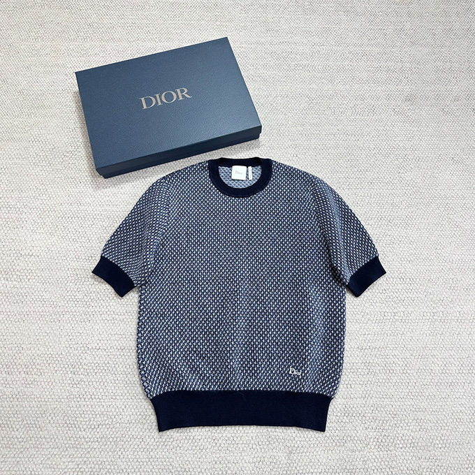 9A+ quality dior houndstooth knit t-shirt